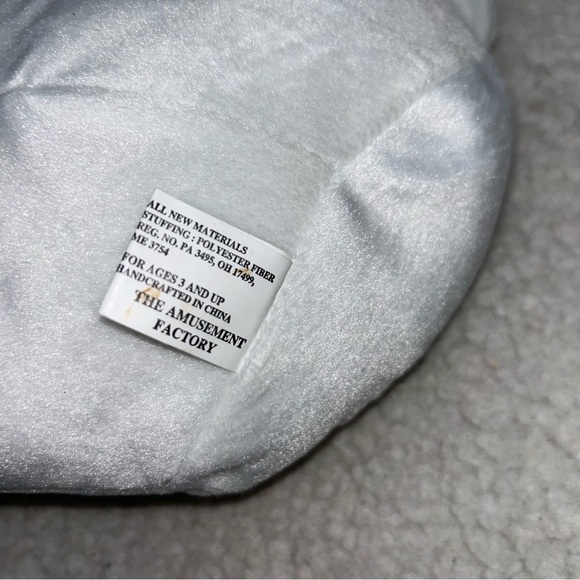 Ghost plush top hat vintage Halloween decor 12" The Amusement Factory with tag - Picture 11 of 11